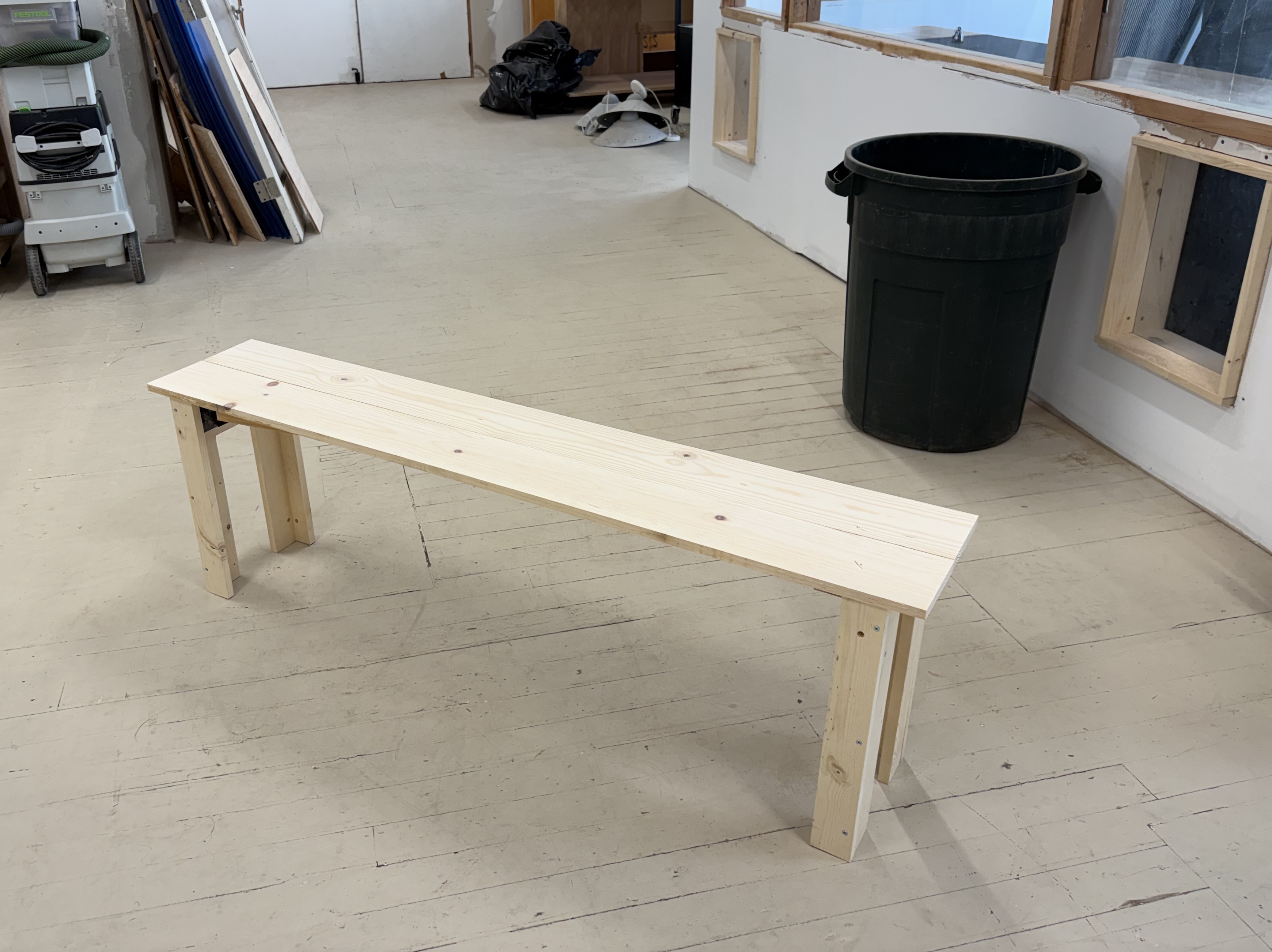 Custom work — pine bench